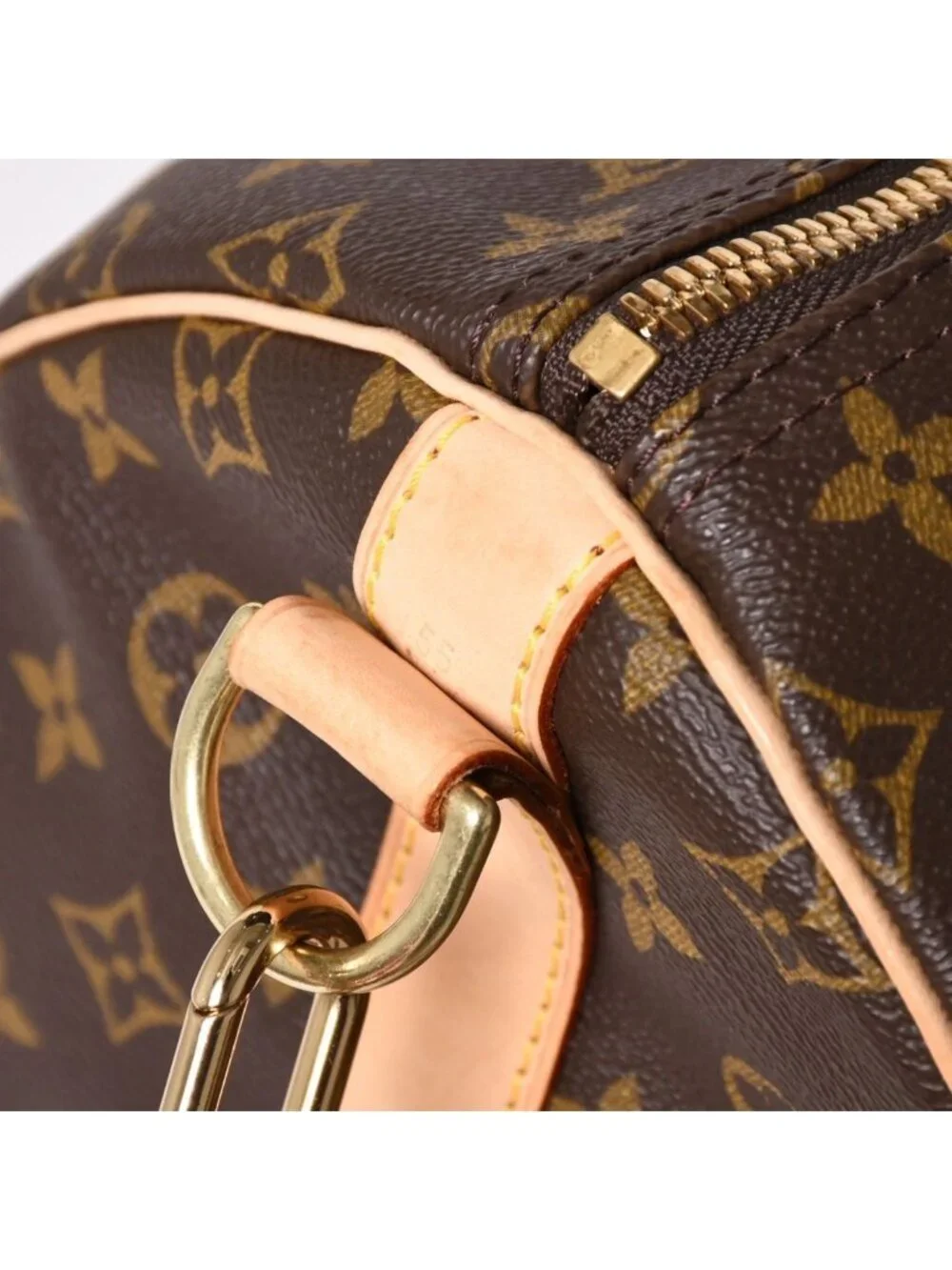 Louis Vuitton Monogram Keepall Bandouliere 55 2-Way Boston Bag Brown Canvas